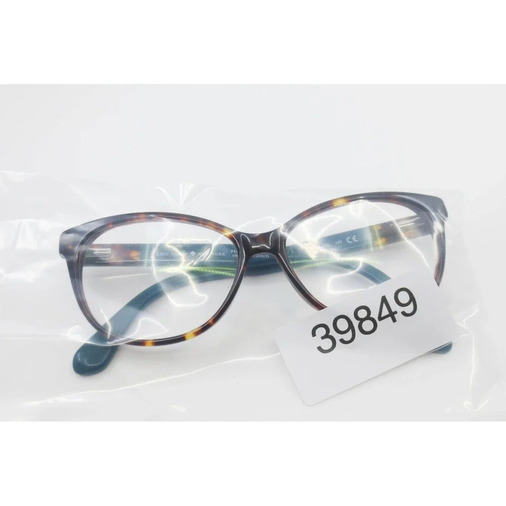 Kate Spade Karlee FZL Cat Eye Eyeglasses Dark Havana Tortoise Teal 140mm